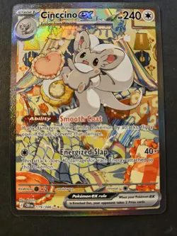 Cinccino ex 119/086 SIR Special Illustration Rare Chaos Rising Pokemon TCG NM - Image 1
