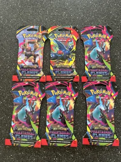 Pokemon TCG: ME Phantasmal Flames Sleeved Booster Packs X6 - Image 1
