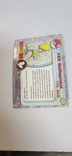 2000 Topps Chrome Pokemon Series 1 #69 Bellsprout Foil - Image 3