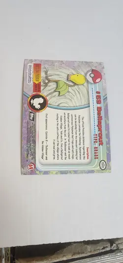 2000 Topps Chrome Pokemon Series 1 #69 Bellsprout Foil - Image 4