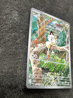 Pokemon TCG Meowth 106/094 Full Art Illustration Rare Holo Phantasmal Flame EN - Image 3