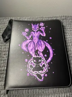 9 Pocket Pokemon Card Binder (Mew Two & Greninja) With Pages - Image 1