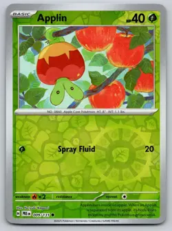 Applin 009/131 Reverse Holo Common Prismatic Evolutions Pokemon Near Mint - Image 1