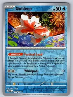 Goldeen 020/131 Reverse Holo Common Prismatic Evolutions Pokemon Near Mint - Image 1