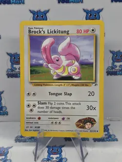 Brock's Lickitung 41/132 Pokemon Gym Heroes LP - Image 1