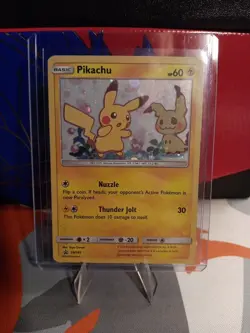 Pikachu SM162 Sm Holo Black Star Promo (Mimikyu Cameo) Pokemon - Image 1
