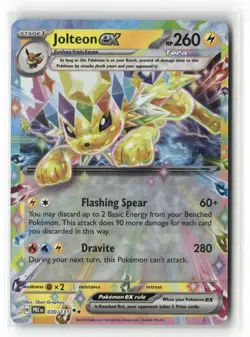 JOLTEON EX 030/131 HOLO DOUBLE RARE PRISMATIC EVOLUTIONS POKEMON NM/M - Image 1