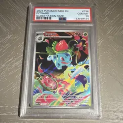 Ivysaur 134/132 Me01 Mega Evolution Holo Illus Rare EN PSA 10 - Image 1