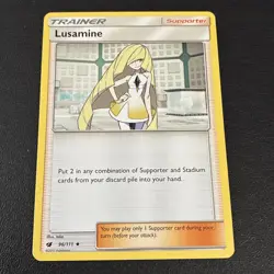 Lusamine 96/111 Crimson Invasion Pokemon NM - Image 1