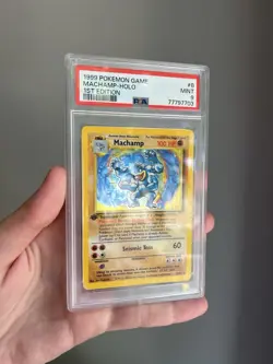 Machamp 1999 Pokemon Game Holo 1st Edition #8 PSA 9 MINT - Image 2