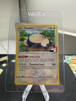 Pokemon TCG Snorlax Pokemon League Stamp Promo #143/196 NM - Image 1