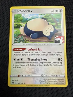 Pokemon TCG Snorlax Pokemon League Stamp Promo #143/196 NM - Image 3