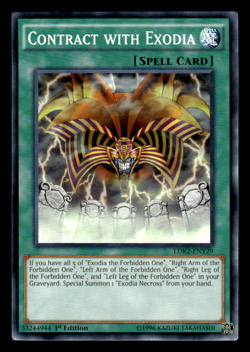 Yugioh Contract With Exodia LDK2-ENY29 Common 1st Ed NM - Image 1