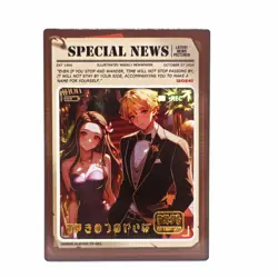 Nezuko Kamado Zenitsu TP Demon Slayer Kimetsu no Yaiba Waifu Anime Trading Card - Image 1