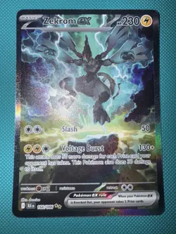Pokemon TCG Zekrom EX Black Bolt Special Illustration Card #166/086 SV - Image 3