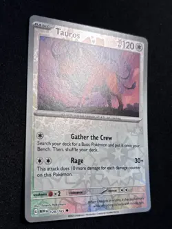 Tauros Reverse Holo NM 128/165 Scarlet & Violet 151 Pokemon Card - NM - Image 2