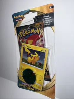 Pokemon Trading Card Game Darkness Ablaze Pikachu SWSH039 Black Star Promo - Image 3
