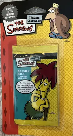 The Simpsons Trading Card Game Sideshow Bob Booster Pack With 11 Cards NEW - Image 1