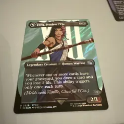 Magic | Fang, Fearless l'Cie (Borderless) (Surge Foil) 526 | FIN | NM Foil - Image 1
