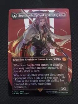 FINAL FANTASY Sephiroth, Fabled SOLDIER (Borderless) (Surge Foil) #527 - Image 1