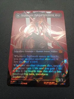 FINAL FANTASY Sephiroth, Fabled SOLDIER (Borderless) (Surge Foil) #527 - Image 3