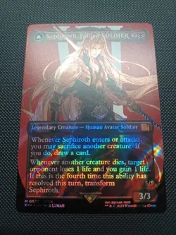 FINAL FANTASY Sephiroth, Fabled SOLDIER (Borderless) (Surge Foil) #527 - Image 5