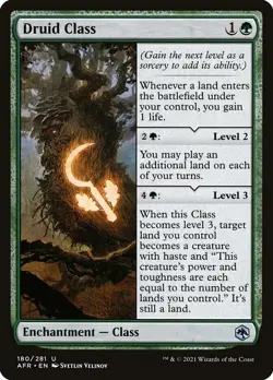 1x - Druid Class - (Class) - Forgotten Realms - UC NM MTG - Image 1