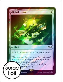 1x Gilded Lotus, Surge Foil, Warhammer 40K, Magic MTG NM - Image 1