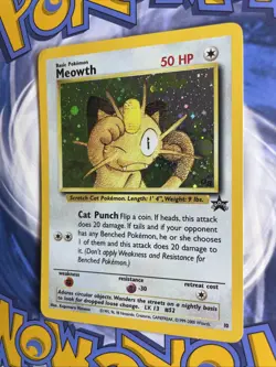 Meowth 10/53 - Black Star Promo - WOTC - Holo - Pokemon TCG - MP+ - Image 3
