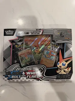 Pokemon TCG Victini Illustration Collection Box Black Bolt & White Flare Sealed - Image 1
