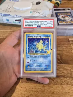 2021 POKEMON CELEBRATIONS CLASSIC COLLECTION #66 SHINING MAGIKARP-HOLO PSA 10 - Image 1