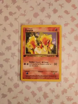 Ponyta 64/82 1st Edition Team Rocket Pokemon TCG - Image 1
