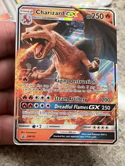 Charizard-GX - SM195 - Black Star Promo *LP* Light Play TCG POKEMON - Image 1