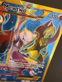 Pokemon TCG Mewtwo EX Full Art Secret Rare 163/162 - 2015 XY Breakthrough NM - Image 2