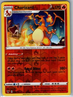 Charizard 025/185 - Pokemon TCG SWSH04: Vivid Voltage - Reverse Holo Rare (NM) - Image 1