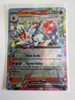 Cinderace ex 028/142 Double Rare Holo Near Mint Condition Stellar Crown - Image 1