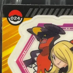 Cynthia Garchomp Pokemon Snack Sticker Japanese Game Anime Seal Nintendo Novelty - Image 2