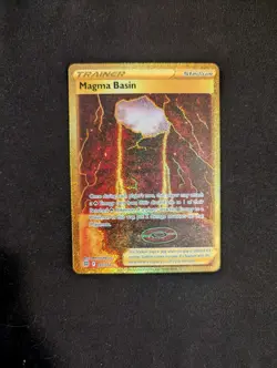 POKEMON - MAGMA BASIN 185/172 BRILLIANT STARS GOLD SECRET RARE - TCG MINT - Image 1