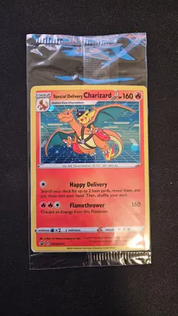 Pokemon Special Delivery Charizard SWSH075 Promo Sealed - Image 1