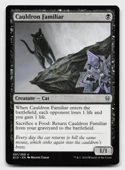 Cauldron Familiar 81 Uncommon Throne of Eldraine Magic: The Gathering Near Mint - Image 1