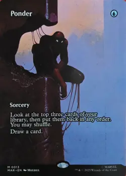 Wizards of the Coast MTG Ponder MARVEL M 0013 Sorcery Blue U EN 2025 - Image 1
