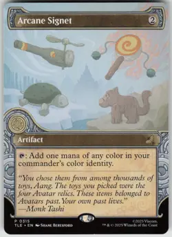 MTG Arcane Signet (Showcase) Normal NM Avatar: The Last Airbender: Magic 315 - Image 1