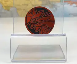 SHIPS SAME DAY Yveltal GX RED Collector Coin OFFICIAL Pokemon 2018 NEAR MINT - Image 1