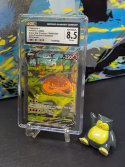 🔥 Pokemon SWSH Black Star Promo Ultra Premium ERROR Charizard V #260 CGC 8.5 ✨ - Image 1