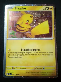 Carte Pokemon Pikachu 051/162 Holo Promo Ecarlate Et Violet - Image 1