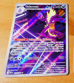 POKEMON FRANCAISE CARD HOLO CARTE Salarsen AR 103/094 PFL FR MINT 2025 - Image 1