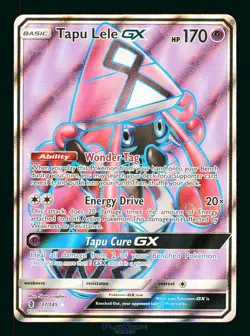 Pokemon Card Tapu Lele GX 137/145 Guardians Rising Full Art Ultra Rare 2017 - Image 1