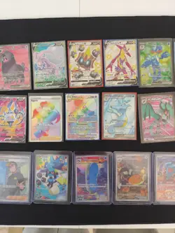 Pokemon Collection Binder x256 cards AR Vs all hits + bulk for free - Image 2