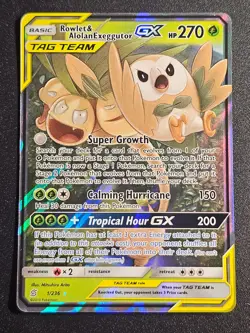 Pokemon TCG - Rowlet & Alolan Exeggutor GX 1/236 Unified Minds - Image 1