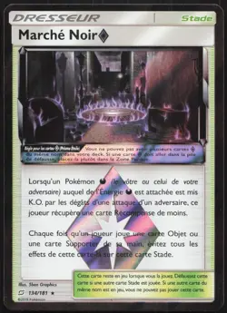 Carte Pokemon Marche Noir Prisme Etoile 134/181 Duo de Choc HOLO Francais - Image 1